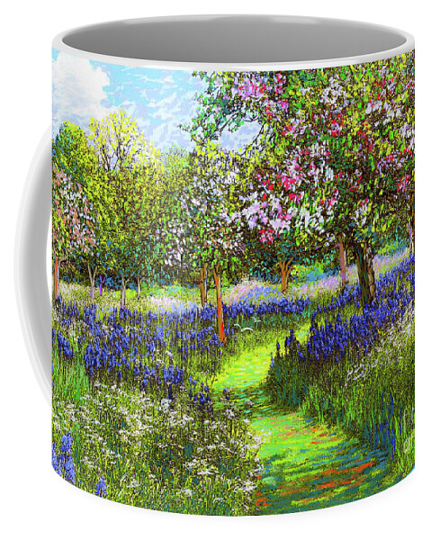 Landscape Coffee Mug featuring the painting Dazzling Spring Day by Jane Small