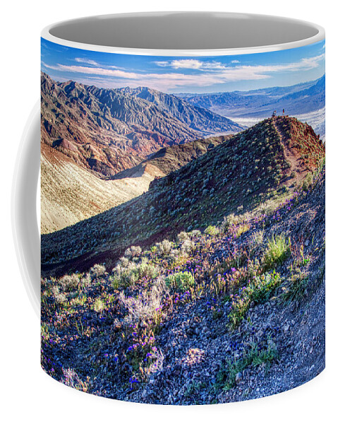 Landscape Coffee Mug featuring the photograph Death Valley at spring by Tatiana Travelways