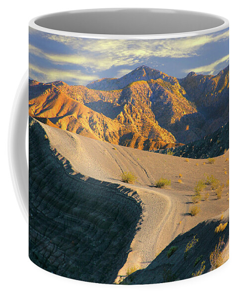 Desert Coffee Mug featuring the photograph Death Valley at Sunset by Mike McGlothlen