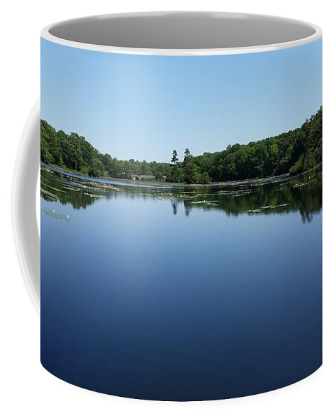 Lake Coffee Mug featuring the photograph Deep Blue West Lake Reflection by Stacie Siemsen