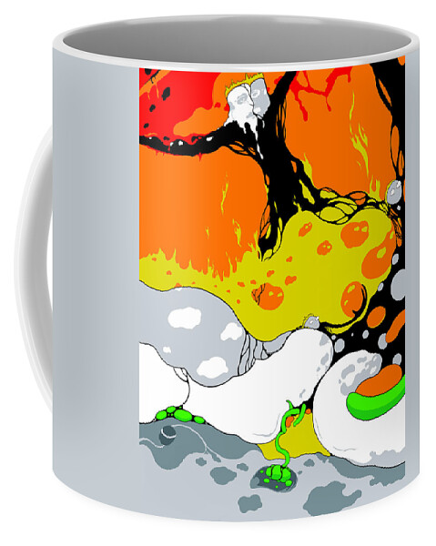Melt Coffee Mug featuring the digital art Deep Fried by Craig Tilley