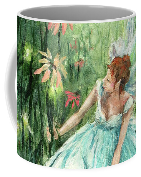 Fairy Coffee Mug featuring the painting Degas Fairy by Zan Savage