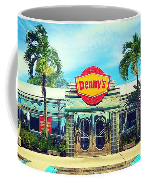 Denny's Coffee Mug featuring the photograph Denny's Diner Restaurant by Claudia Zahnd-Prezioso