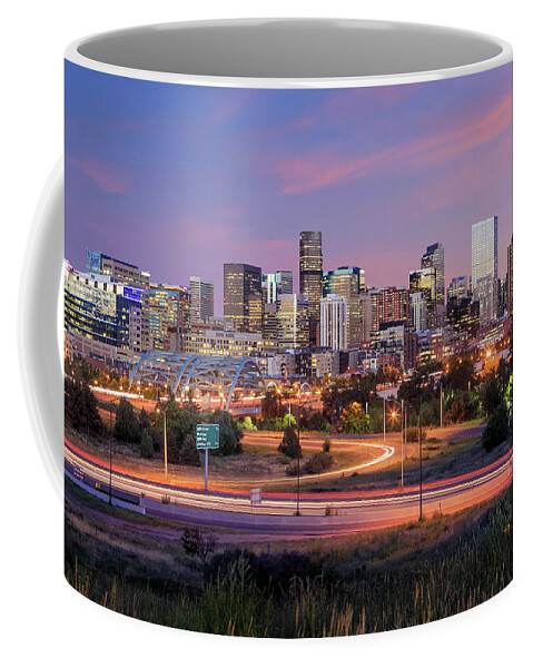 Denver Coffee Mug featuring the photograph Denver 01 - USA by Aloke Design
