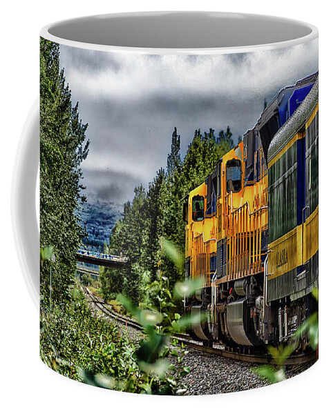  Coffee Mug featuring the photograph Depart for Anchorage from Fairbanks by Michael W Rogers