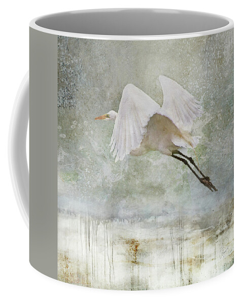 Bird Coffee Mug featuring the photograph Departure by Karen Lynch