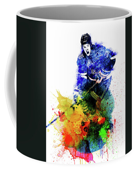 Derek Stephan Coffee Mug featuring the digital art Derek Stephan Watercolor I by Naxart Studio