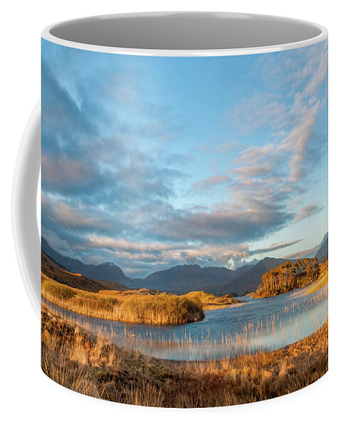 Derryclare Lough Coffee Mug featuring the photograph Derryclare Lake Sunset by Rob Hemphill