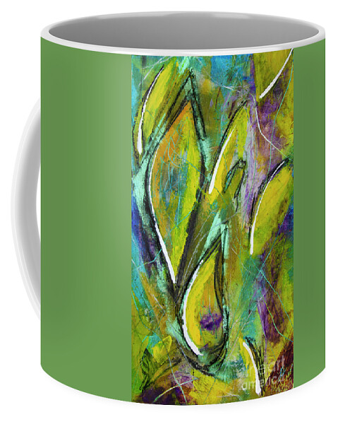 Hamont Coffee Mug featuring the painting Des Fleurs by Anita Thomas