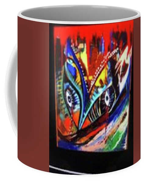 Caribbean Coffee Mug featuring the painting Deseriti by Cherry Stewart Joseph