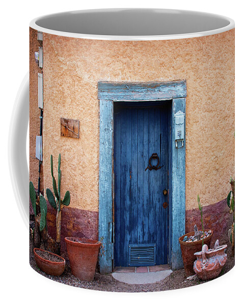 Doors Coffee Mug featuring the photograph Desert Blue by Carmen Kern