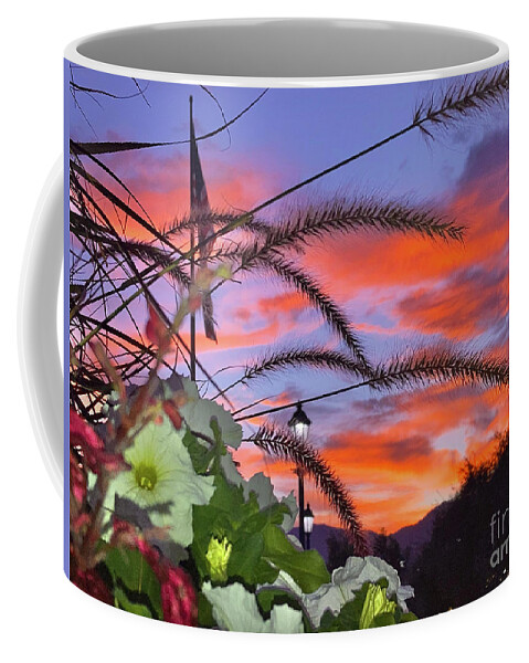 Sunset Coffee Mug featuring the photograph Desert Sunset by Chris Tarpening