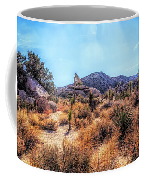 Desertscape Coffee Mug featuring the photograph Desertscape OPC by Alison Frank