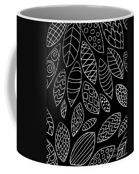 Black Coffee Mug featuring the digital art Design 187 by Lucie Dumas