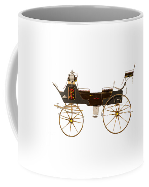 Design For Early Style Drag With No Top Ca 1860 Coffee Mug featuring the drawing Design for Early Style Drag with No Top ca 1860 2 by Bob Pardue