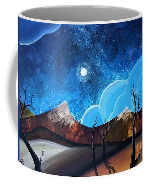 Desolate Coffee Mug featuring the painting Desolate by April Reilly