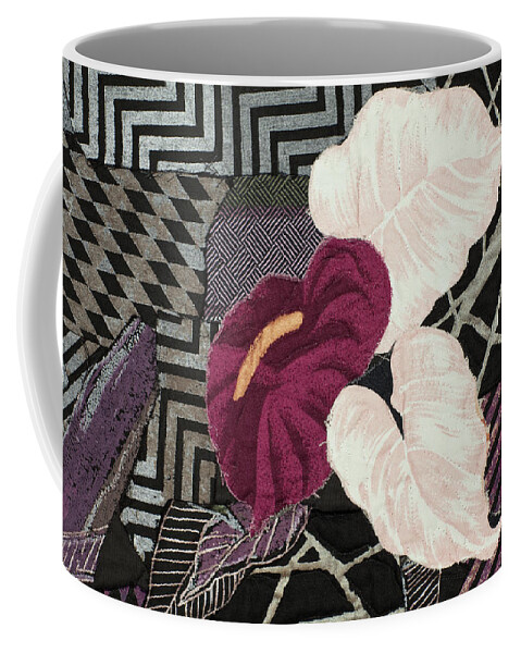 Black Coffee Mug featuring the mixed media Detail Not Everything is Black and White by Vivian Aumond