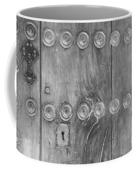 Door Details Coffee Mug featuring the photograph Details of an Old Spanish Door by Tony Lee
