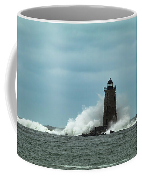 Whaleback Light Coffee Mug featuring the photograph Determination by Jeff Folger
