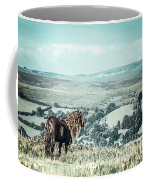 Photographs Coffee Mug featuring the photograph Devin - Horse Art by Lisa Saint