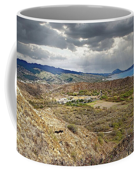 Jon Burch Coffee Mug featuring the photograph Diamond Head Crater by Jon Burch Photography