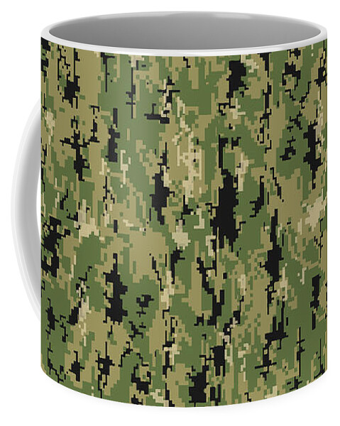 Digital Camouflage Coffee Mug by Jeff Hobrath - Pixels