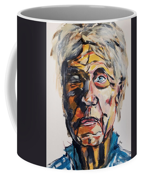 Man Coffee Mug featuring the painting Dignified by Mark Ross