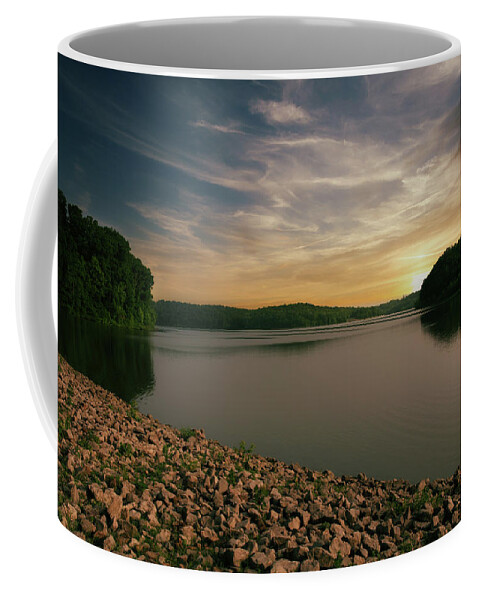 Lake Coffee Mug featuring the photograph Dillon Lake Sunset by Tom Mc Nemar