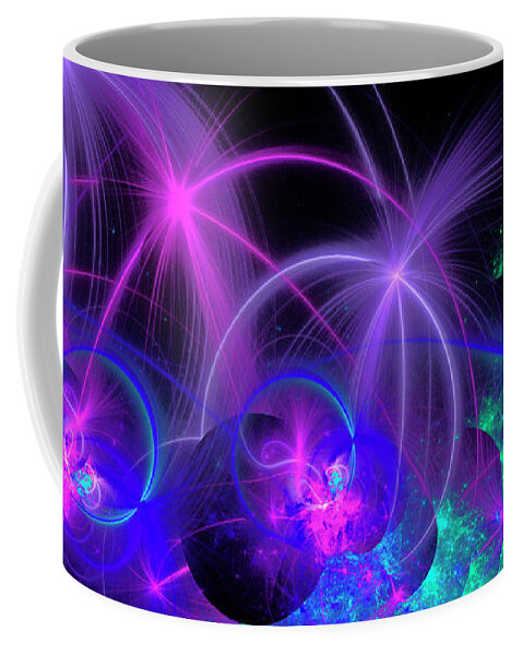 Fractal Coffee Mug featuring the digital art Dimensions #3 by Mary Ann Benoit
