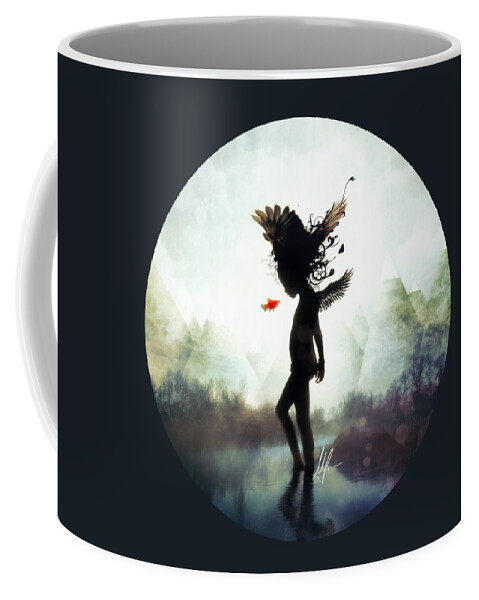 Digital Art Coffee Mug featuring the digital art Discovery by Mario Sanchez Nevado
