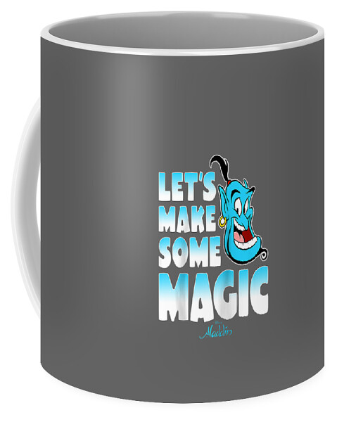 Disney Aladdin Genie Lets Make Some Magic Gradient Text Raglan Baseball Coffee  Mug by Kallaf Graci - Pixels Merch