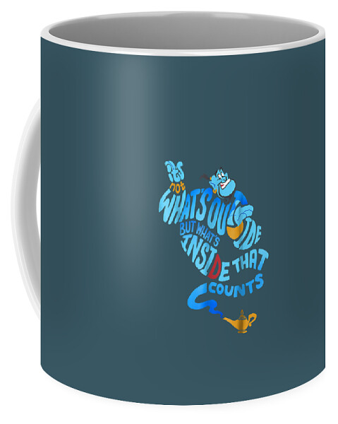 Disney Aladdin Genie Out Bottle Quote Graphic Coffee Mug by Kallaf Graci -  Fine Art America