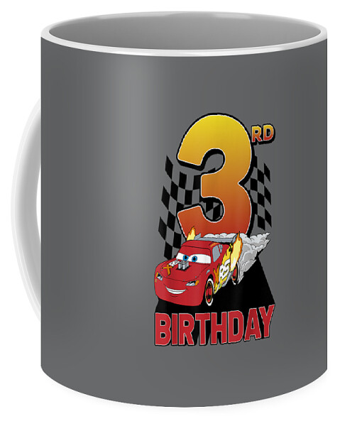 Disney Pixar Cars Lightning McQueen 3rd Birthday Peel Out Coffee Mug by Guy  Hilda - Fine Art America