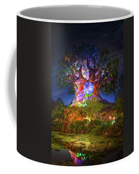 Tree Of Life Coffee Mug featuring the photograph Disney's Tree of Life by Mark Andrew Thomas