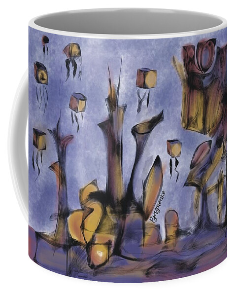 World Coffee Mug featuring the digital art Distant world by Ljev Rjadcenko
