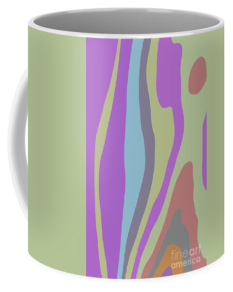 Clayton Coffee Mug featuring the digital art Distorted Colours by Clayton Bastiani