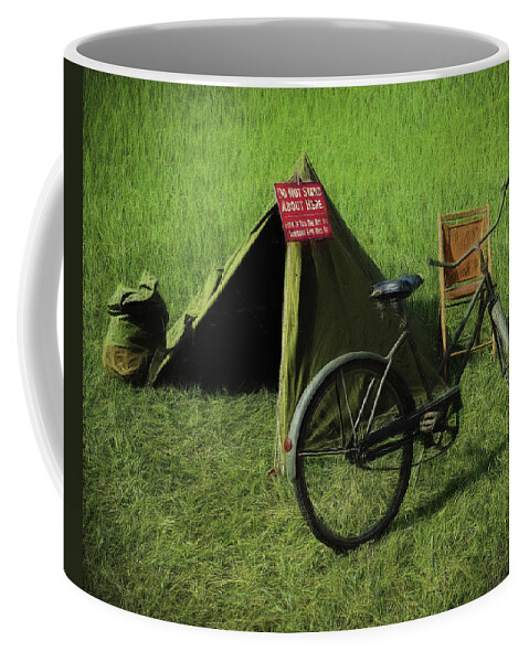 Army Coffee Mug featuring the photograph Do Not Stand II by Scott Olsen