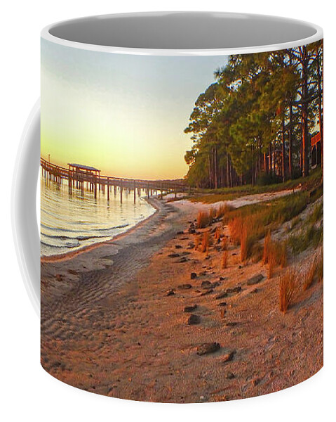 Bay Coffee Mug featuring the photograph Dock on the Bay by Judy Hall-Folde