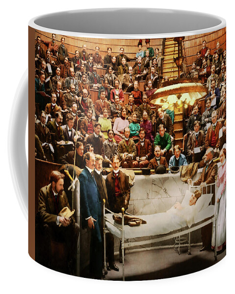 Chicago Coffee Mug featuring the photograph Doctor - Surgeon - Practice makes perfect 1900 by Mike Savad