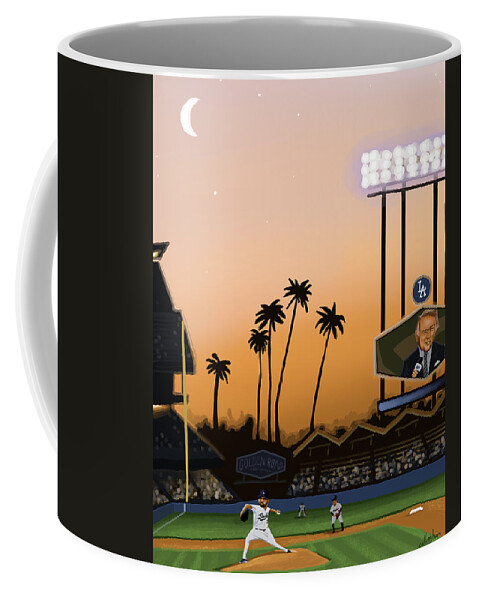 Dodger Stadium Coffee Mug by Brian Callaghan - Pixels Merch
