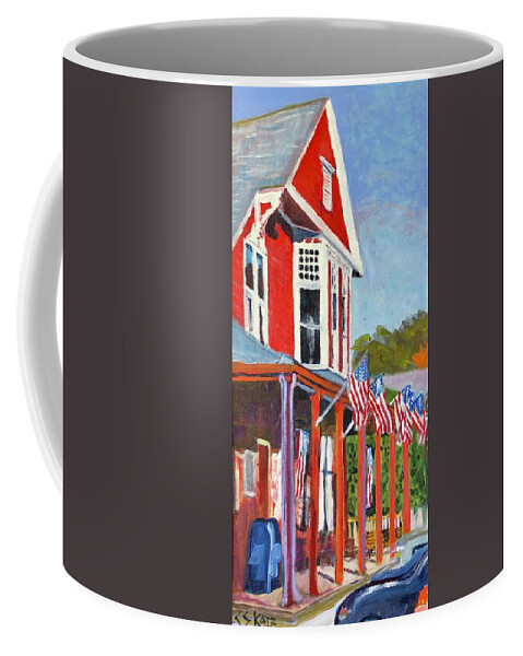 Dodges Store Coffee Mug featuring the painting Dodges Store by Cyndie Katz