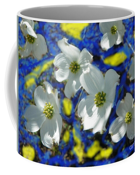  Coffee Mug featuring the photograph Dogwood Light and Shadows by Shirley Moravec