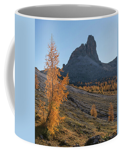 Adventure Coffee Mug featuring the photograph Dolomites 02 - Italy by Aloke Design