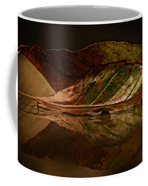 Leaves Coffee Mug featuring the photograph Done And Down by Rene Crystal