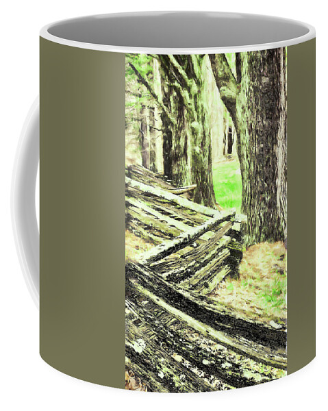 North Carolina Coffee Mug featuring the photograph Dont Fence Me In fx by Dan Carmichael