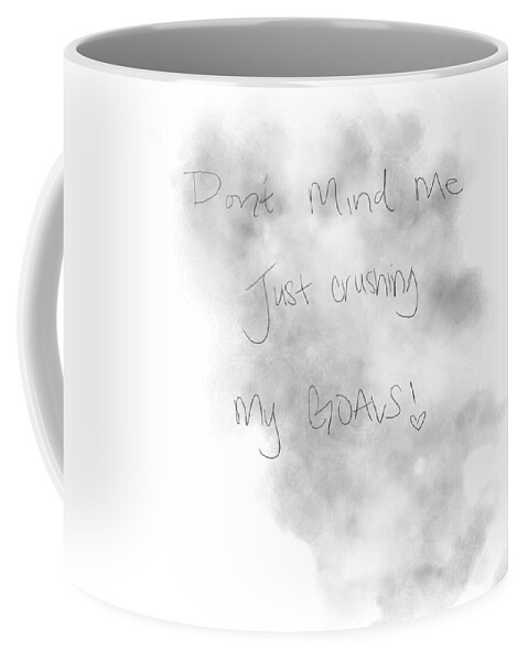 Inspiration Coffee Mug featuring the digital art Don't Mind Me by Amber Lasche