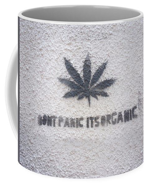 Outdoors Coffee Mug featuring the photograph Don't panic its organic by Constance DRESCHER