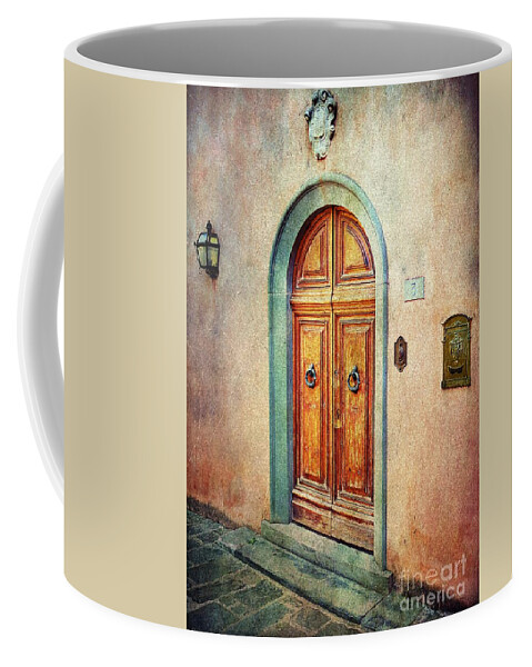 Doors Coffee Mug featuring the photograph Door 3 - The Magic of Wood by Ramona Matei