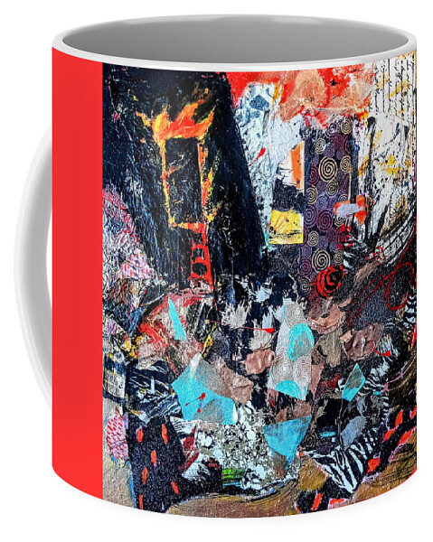 Door Coffee Mug featuring the painting Door to the Next World by Janis Kirstein