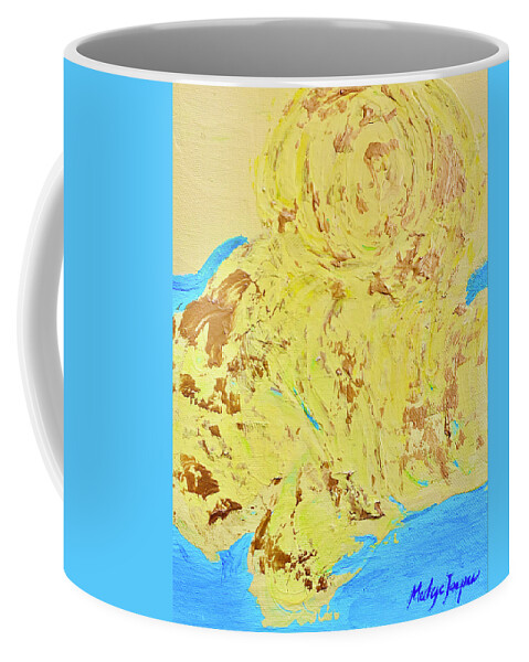 Printemps Coffee Mug featuring the painting Douceur Printaniere by Medge Jaspan